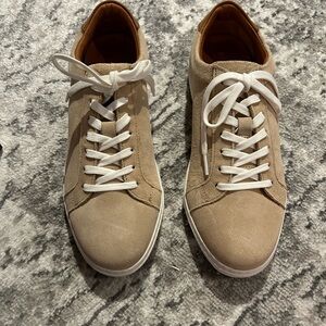 Allen Edmonds Courtside Sneakers in Bone size 8.5 E